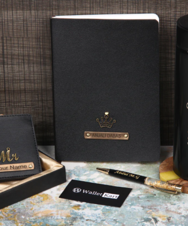 Personalized Wallet Pen Diary & Temperature Bottle for Corporates